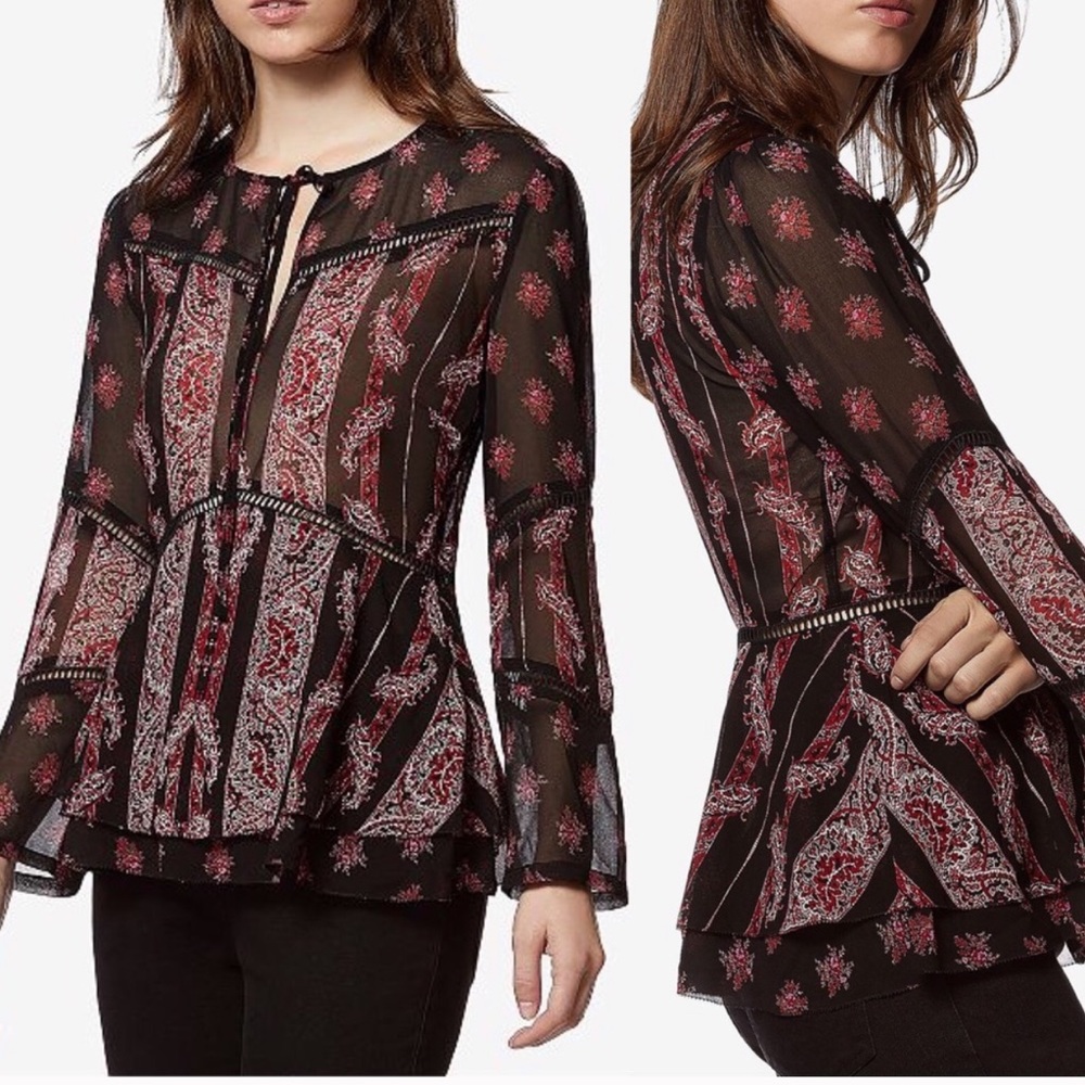 Avec Les Filles Venice paisley blouse